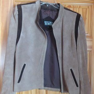 Suede Western Blazer Jacket Size Small